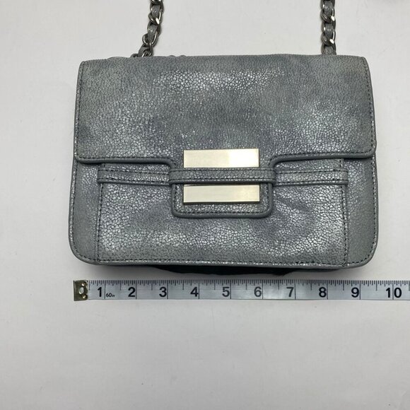 Z Spoke ZAC POSEN Americana Double Chain Strap Bag Grey/Silver - Picture 9 of 12
